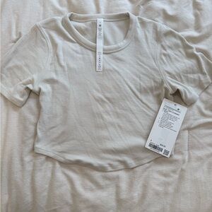 Lululemon Athletica Bone Short Sleeve Tee